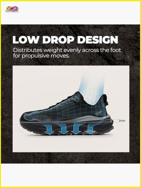 Wide Toe Box Trail Running Shoes Cushion Walking Barefoot Gym Cross Training main image 2